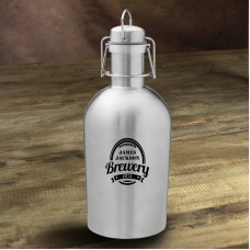 JDS Personalized Gifts Brewery Personalized 64 oz. Stainless Steel Growler JMSI2905